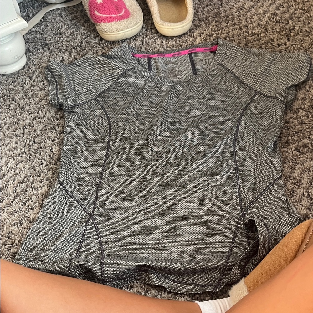 Gray Women's Athletic Top